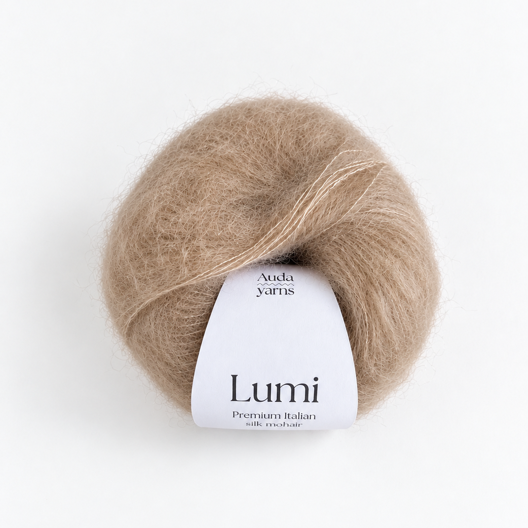 Auda Yarns Lumi Super Kid Silk Mohair Sand