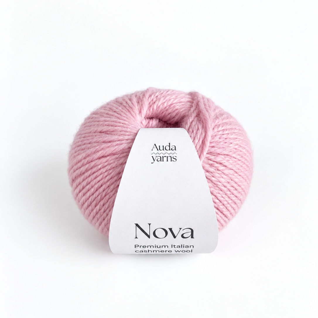 Auda Yarns Nova Cashmereuld blød lyserød