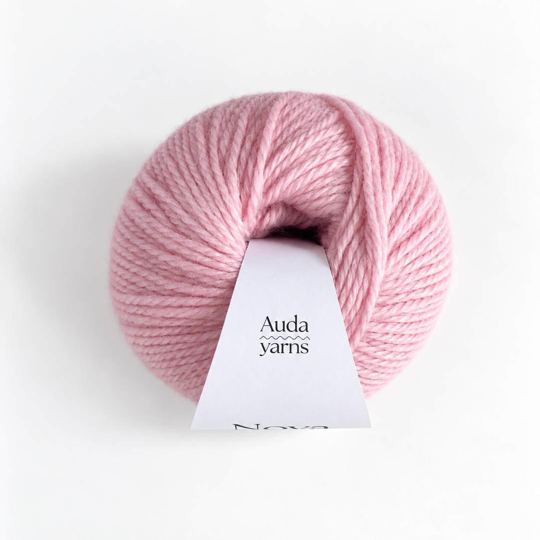 Auda Yarns Nova Cashmereuld blød lyserød
