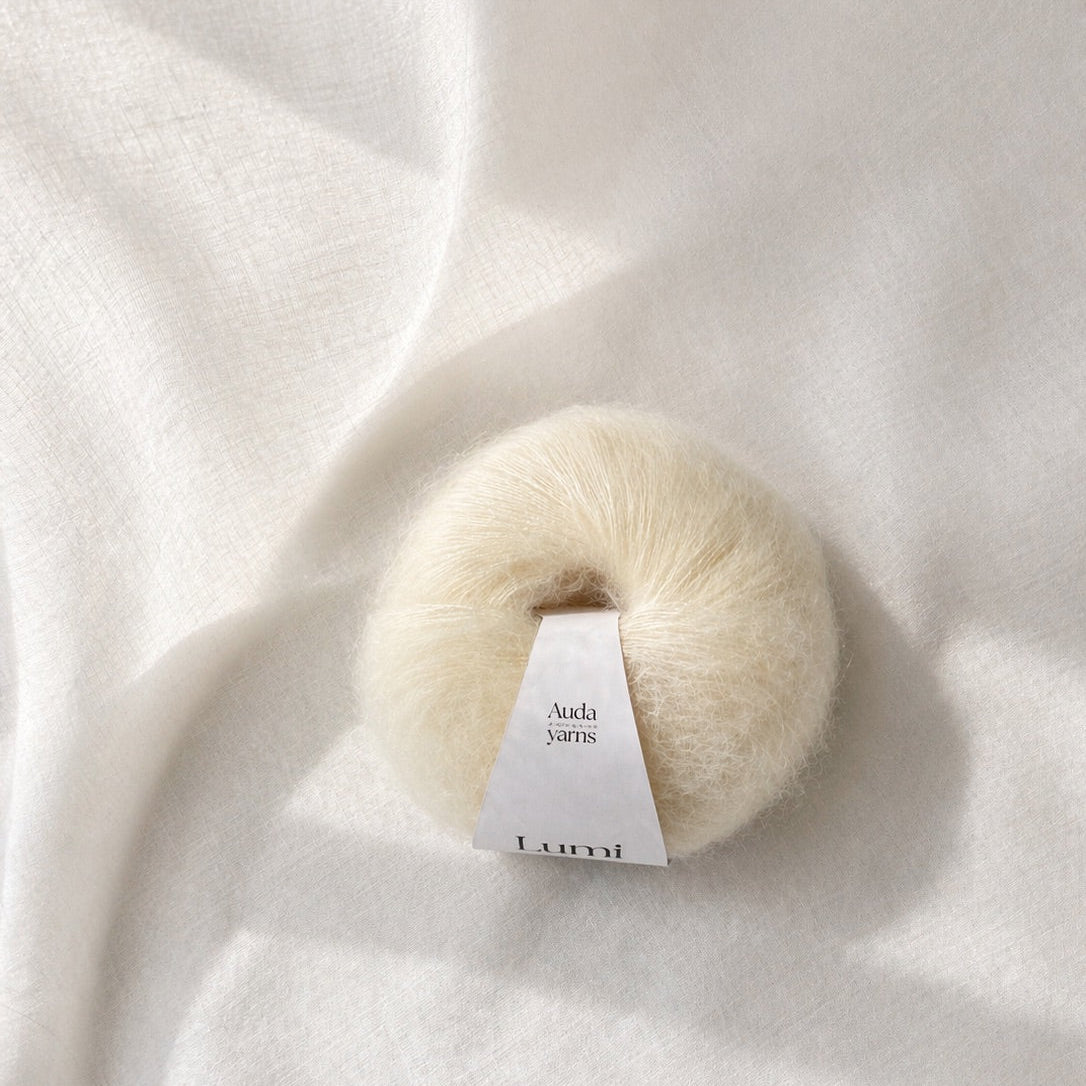 Auda Yarns Lumi Super Kid Silk Mohair Soft Pearl