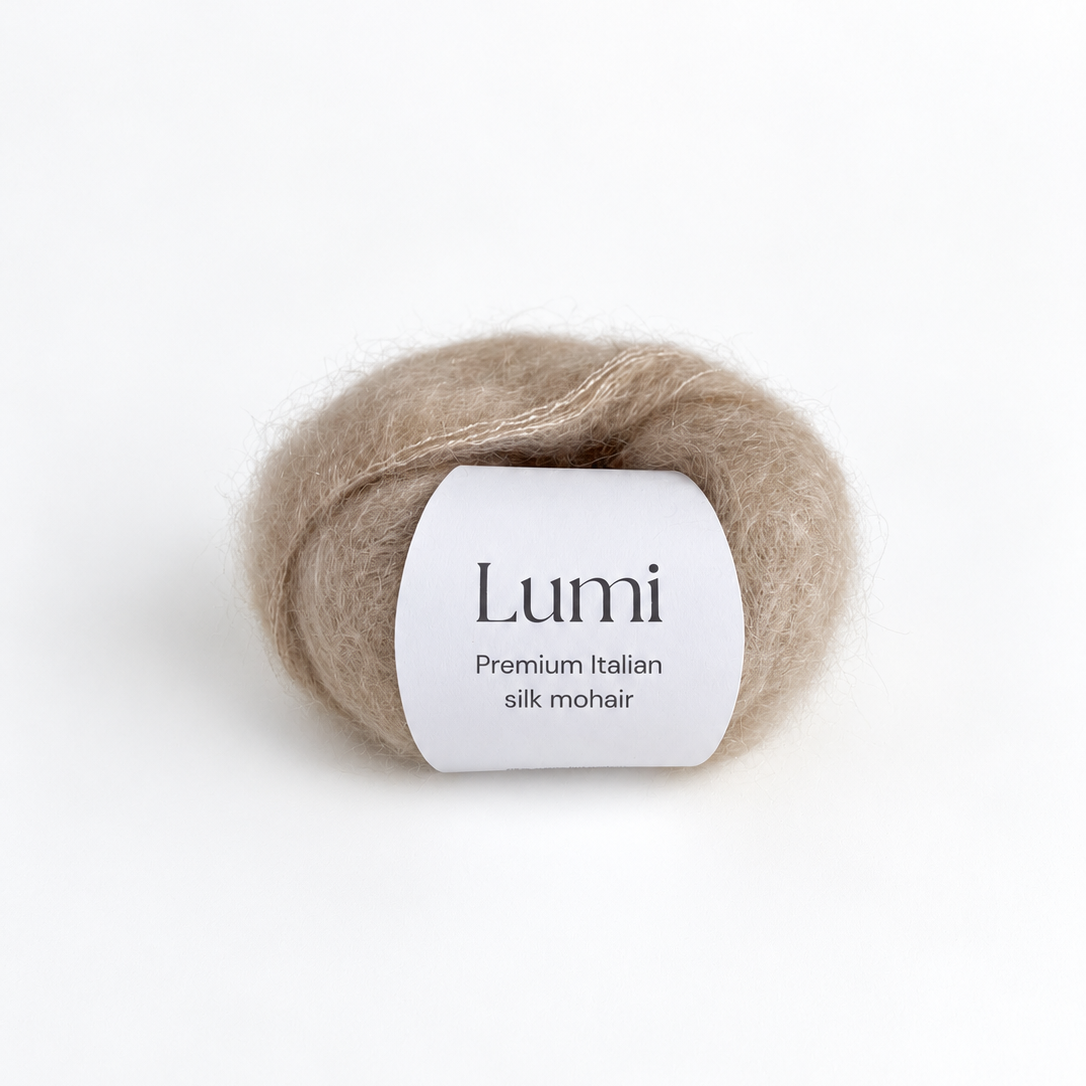 Auda Yarns Lumi Super Kid Silk Mohair Sand